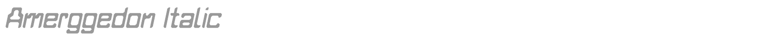 Amerggedon font preview
